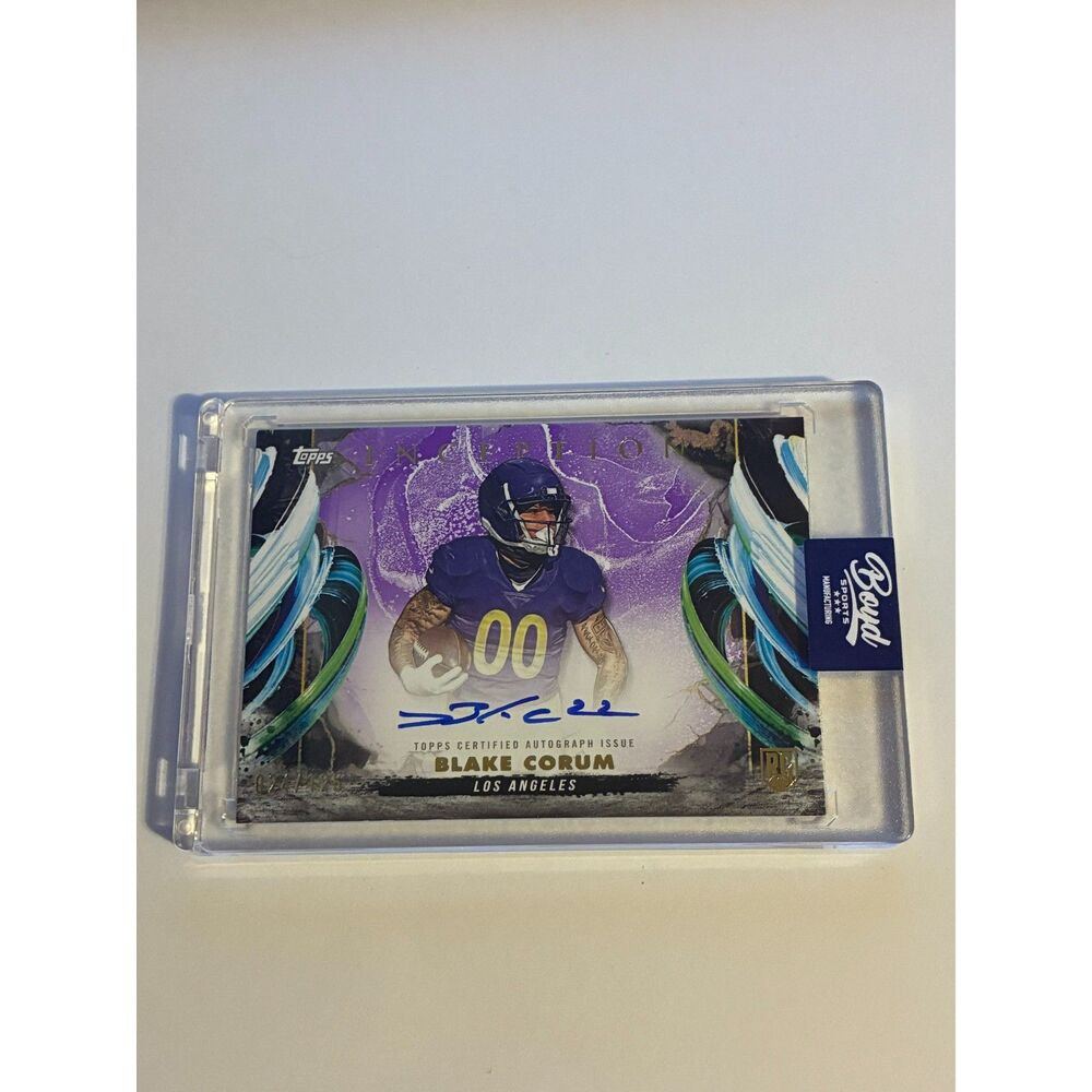 2024 Topps Inception Blake Corum Gold Rookie Auto /25 RC RAV-BC